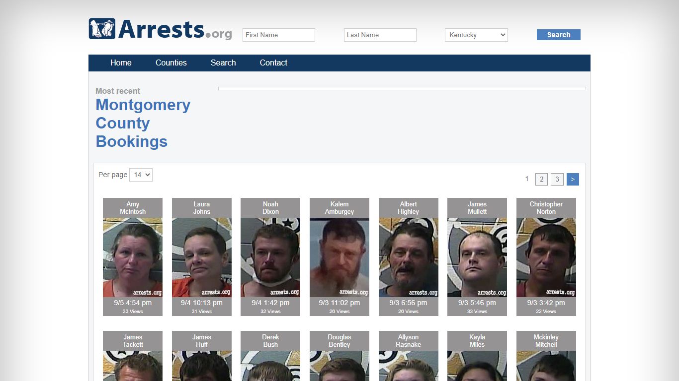 Montgomery County Arrests and Inmate Search